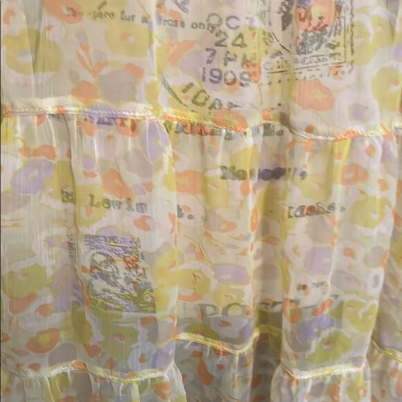 Free People Intimately Floral Sheer Boho Modern Babydoll Tunic - Picture 3 of 10